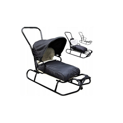 Slee – Rodel – Winter slee – Kinderslee – Lig slee – 5-in-1 Multifunctioneel Design – Stevig Stalen Frame & Waterafstotende Kap