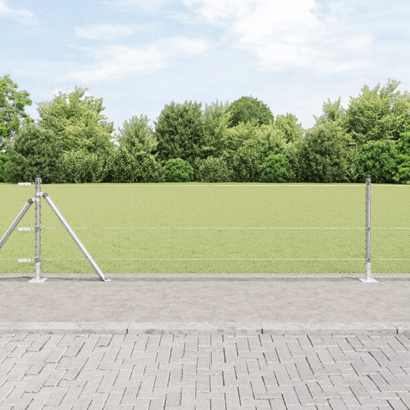 7pcs 32mm Heavy-Duty Metal Garden Trellis Posts, 0.6x10m - Sturdy Base Support for Recinzione Esagonale, Durable Outdoor Plant Protection, Garden Trellis for Climbing Plants, Structural Support, Sleek Appearance, Quality Cons