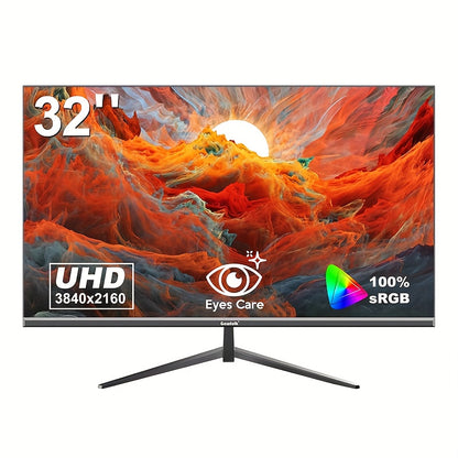 32-inch 4K Monitor – UHD Computerscherm – Frameloos Scherm – IPS Scherm – VESA Monitor – 60Hz Verversingssnelheid – Direct Facing Design