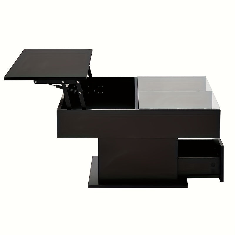 Salontafel – Koffietafel – Bijzettafel – Woonkamertafel – Tafel – Verstelbaar Hoogte – Uitbreidbare Opbergruimte – Duurzaam Bamboe – Handmatig Lift-Top Mechanisme