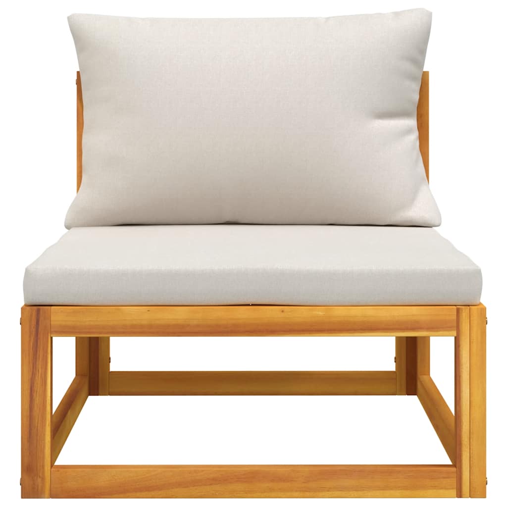 3-Delige Acacia Loungeset – Tuinmeubilair – Buitenbank – Loungeset Balkon – Massief Acaciahout – Dikke Kussens