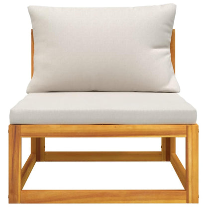 3-Delige Acacia Loungeset – Tuinmeubilair – Buitenbank – Loungeset Balkon – Massief Acaciahout – Dikke Kussens