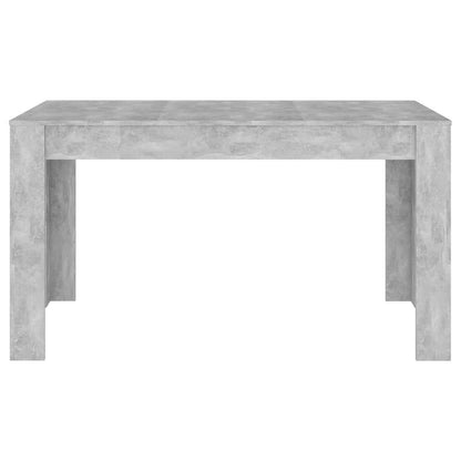 Eettafel – Tafel – Eetkamertafel – Keukentafel – Houten Tafel – Rechthoekig – 140x74,5 cm – Massief Hardhout – Onderhoudsvriendelijk Oppervlak – Grijs – Stevig – Klassiek Minimalistisch Design