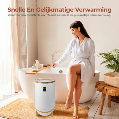 Handdoekverwarmer – Handdoekwarmer – Towel Warmer – Handdoek Stomer – Towel Heater – Bamboe Design – Timer Met Geurfunctie