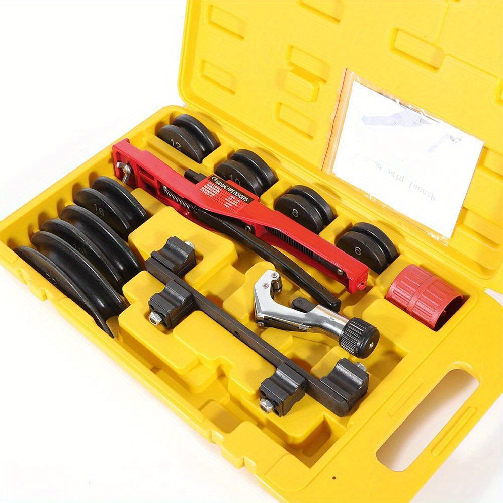 Goodslinesshop Pipe Bender 6-22mm Pipe Bending Machine Manual Bending Machine 1/4 Inch - 7/8 Inch Pipe Bender Tool Set [High-Quality Shop Now!], DIY Plumbing, Plumbing Tools, Compact Design, Sturdy Construction, Reliable Craf