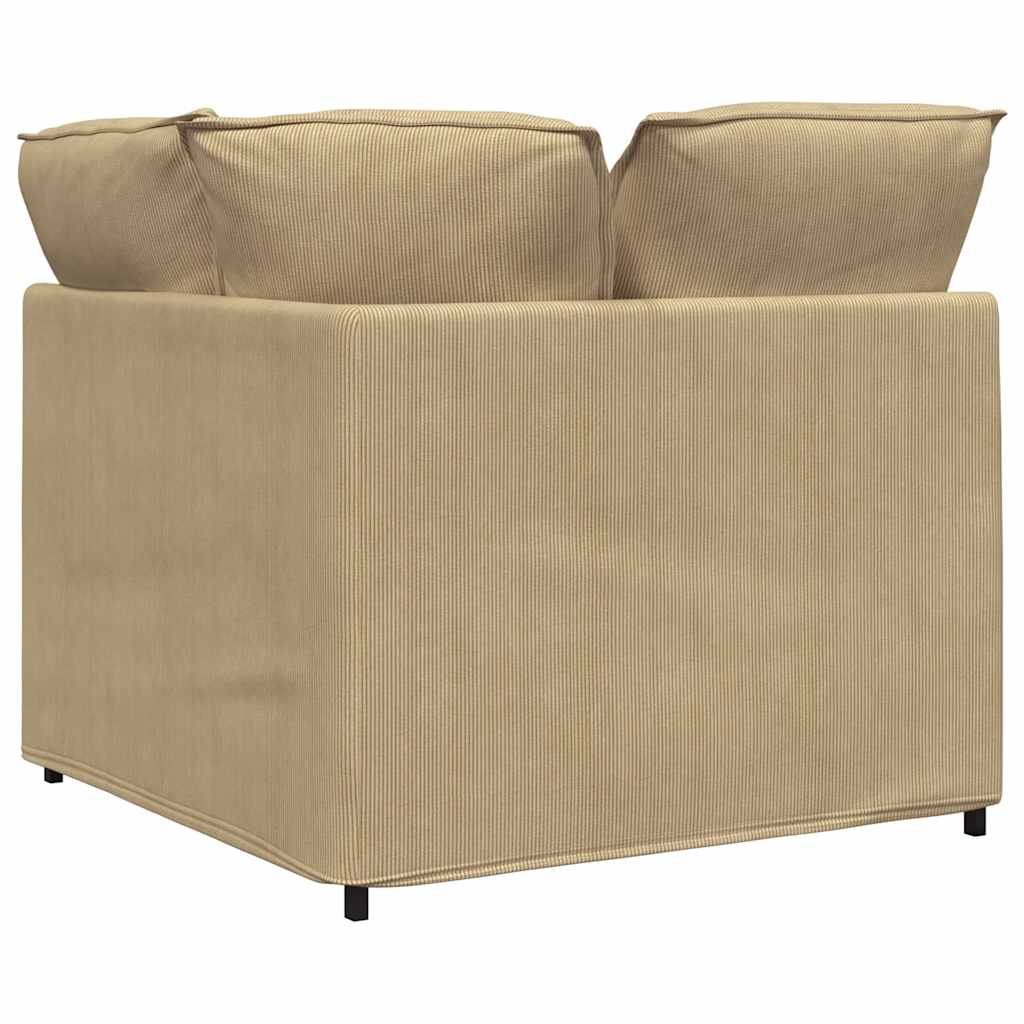 Modulaire Bank – Modulair Sofa – Hoekbank – Loungeset – Zitbank – Corduroy Stof – Stevig Metalen Frame – Grijsgroen