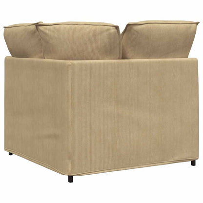 Modulaire Bank – Modulair Sofa – Hoekbank – Loungeset – Zitbank – Corduroy Stof – Stevig Metalen Frame – Grijsgroen