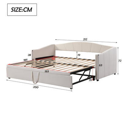 Opbergbed – Bedframe – Opbergbedlade – Slaapbed – Bed met lades – Modern wit – Ruimtebesparend ontwerp – Geschikt voor matras 140x200 cm
