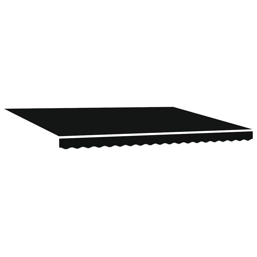 Uitschuifbare Zonwering – Terrasoverkapping – Zonnescherm – Balkon Beschutting – Knikarmzonwering Zwart – 450x300 cm – UV- en Waterbestendig Doek