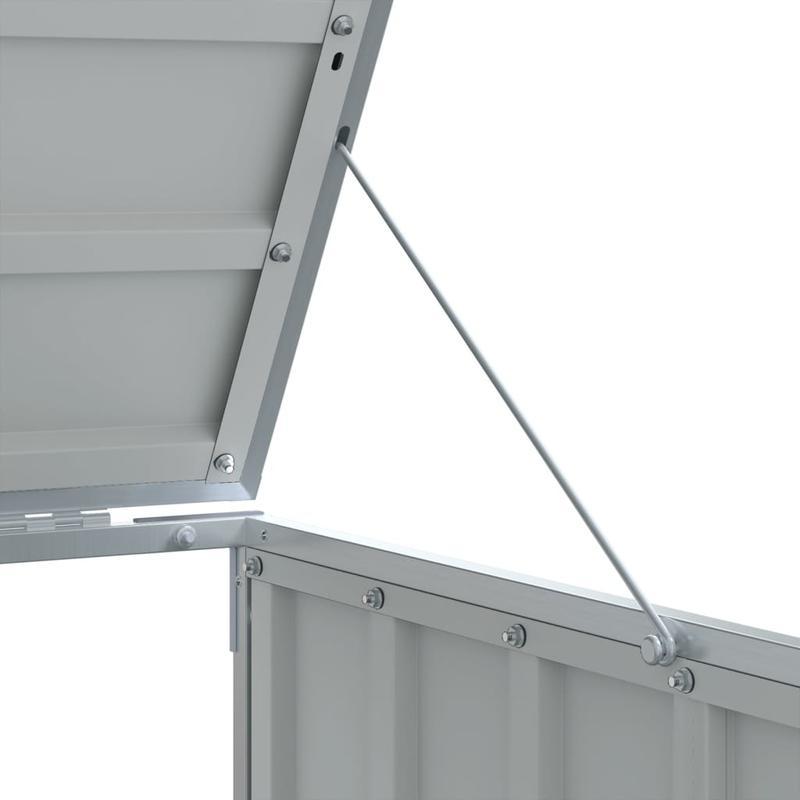 Buitenafvalbak – Afvalcontainer – Afvalbak Met Slot – Afvalopvang – Vuilnisbak – Stevig Stalen Materiaal – Weerbestendig Antracietgrijs – 142x81x112 cm