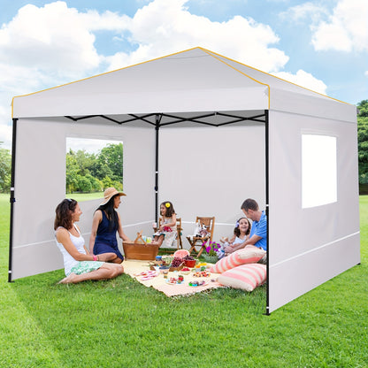 Pop-up Tent – Vouwtent – Partytent – Schaduw Tent – Paviljoen – Zwart – 3,05×3,05 Meter – PU-gecoat Oxford Doek – Stevig Carbon Stalen Frame