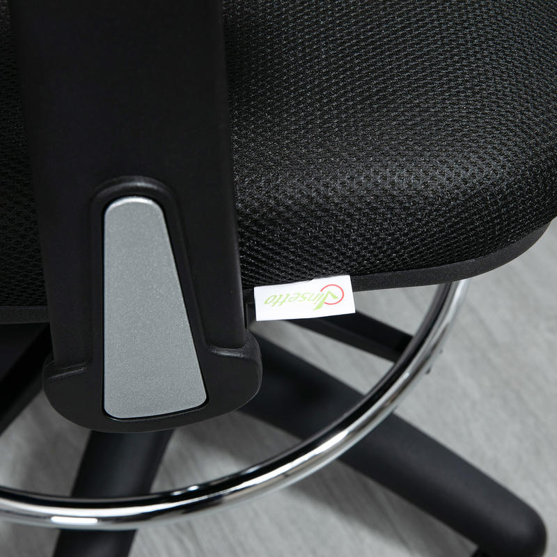 Ergonomische Bureaustoel – Office Chair – Ergonomische Stoel – Bureaustoel Voor Thuis – Draaistoel – Verstelbare Hoogte 59-115cm – Uitschuifbare Voetensteun – Ademend Mesh Rugleuning