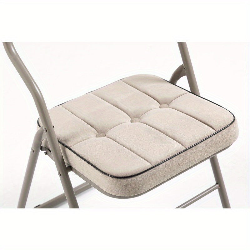 2 Pack Inklapbare Eetkamerstoelen – Opvouwbare Stoelen – Vouwstoelen – Klapstoelen – Eettafelstoelen – Met Kussen – Stevig Metalen Frame – Compact Ontwerp Voor Binnen & Buiten