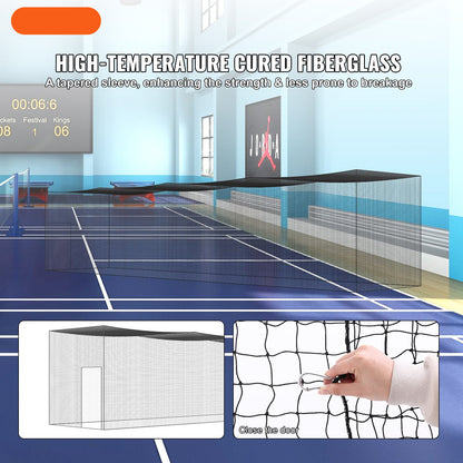 Baseballnet – Batting Cage Net – Trainingsnet – Honkbalnet – Softbalnet – Professioneel En Volledig Omsloten – 16,8x3,7x3,7 Meter – Duurzaam PE Materiaal Met Deur En Draagtas