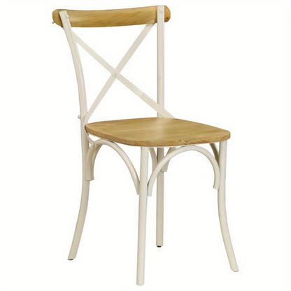 Eetkamerstoel – Stoel – Houten Stoel – Designstoel – Eettafelstoel – Set Van 4 – Ergonomisch Comfort – Witte Massief Houten Afwerking