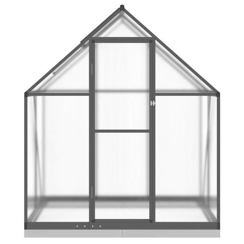 Kweekkas – Plantenkas – Serre – Tuinkas – Groentekas – Aluminium Frame – Antracieten Basis – 169x114x202 cm – Robuust & Weerbestendig