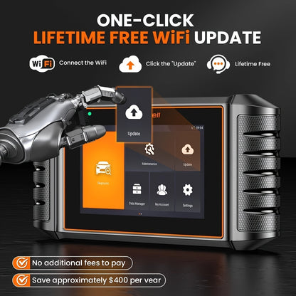 OBD2 Scanner – Diagnosetool – Foutcode Lezer – Truck Scanner – Diesel Voertuig Scanner – DPF Regeneratie – 2 Jaar Gratis Updates