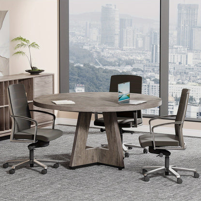 Eettafel – Dinertafel – Tafeltje – Keukentafel – Ronde Tafel – 119 cm Diameter – Ruimtebesparend MDF & Spaanplaat