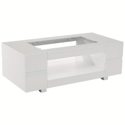 White Coffee Table, Sofa Table, Living Room Table for Party, Office, Living Room