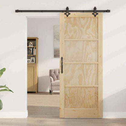 Schuifdeur Bruin – Houten Deur – Kamerdeur – Raumteverdeler – Minimalistische Deur – Duurzaam Hout – Maat 83x202 cm