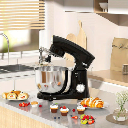 Stand Mixer, 4.5+5.5L Two Stainless Steel Bowls, 10+P Speed 1500W Tilt-Head Food Mixer with Dough Hook, Beater & Whisk