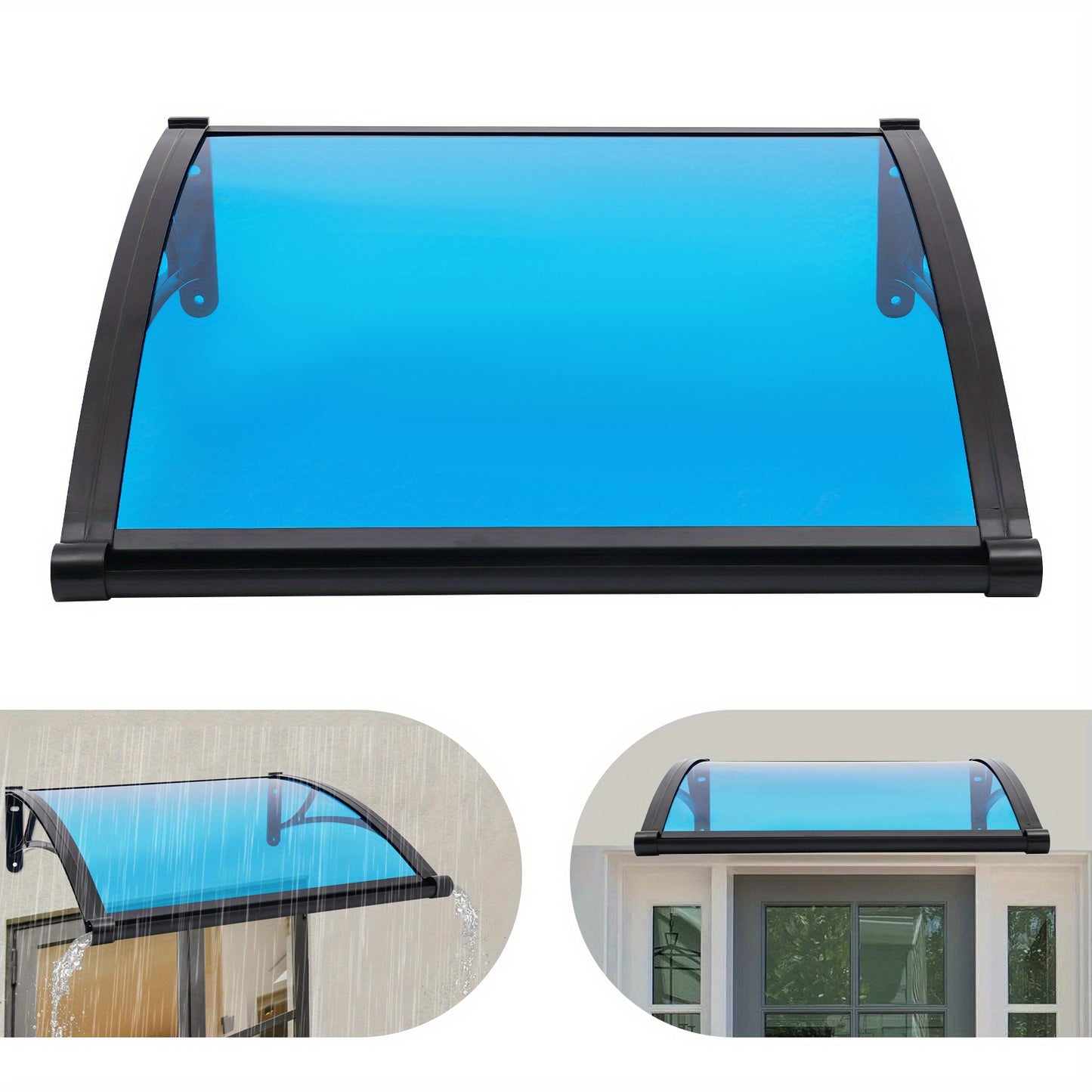 Zonnescherm Aluminium Luifel – Raamluifel – Deurluifel – Overkapping – Aluminium Kap – 82x77 cm – Weerbestendig & UV-bestendig