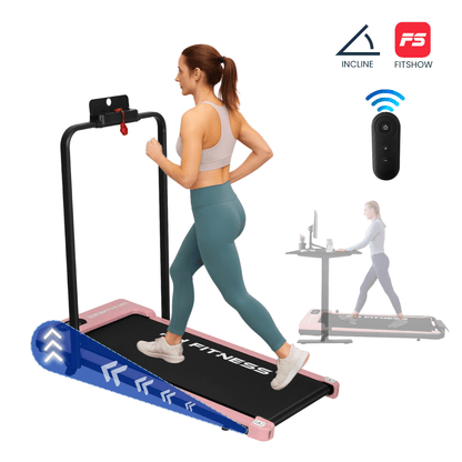 Loopband – Wandelband – Walking Pad – Hardloopband – Treadmill – Inklapbaar Design – 1,3 PK Motor 1-8 km/u – Bluetooth Met FitShow App