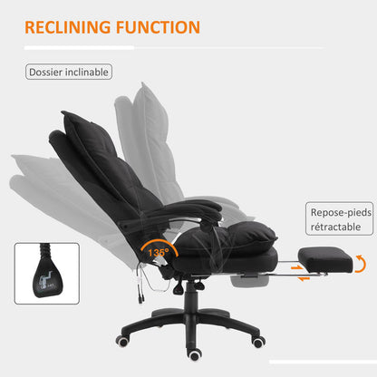 Bureaustoel – Ergonomische Stoel – Office Chair – Gamingstoel – Bureaufiets – Verstelbare Hoogte – Massagefunctie & Voetensteun