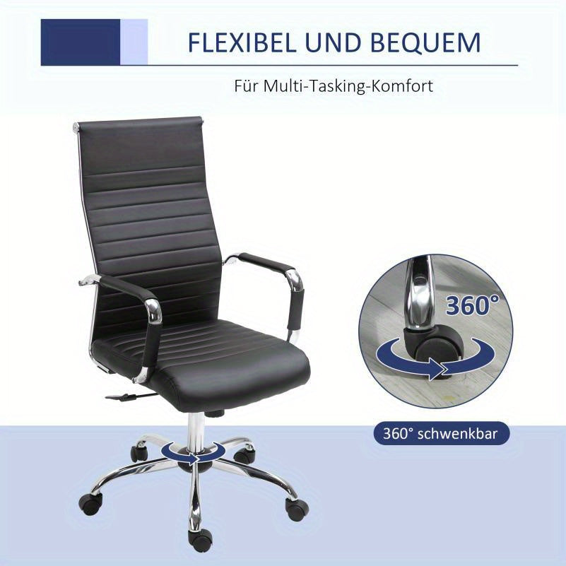 Ergonomische Bureaustoel – Bureaustoel – Kantoorstoel – Werkstoel – Stoel – Metalen Frame – Verstelbare Hoogte & Rugleuning – Memory Foam – Gemakkelijk Schoon Te Maken