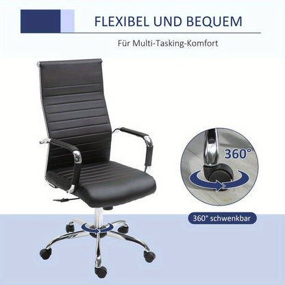 Ergonomische Bureaustoel – Bureaustoel – Kantoorstoel – Werkstoel – Stoel – Metalen Frame – Verstelbare Hoogte & Rugleuning – Memory Foam – Gemakkelijk Schoon Te Maken