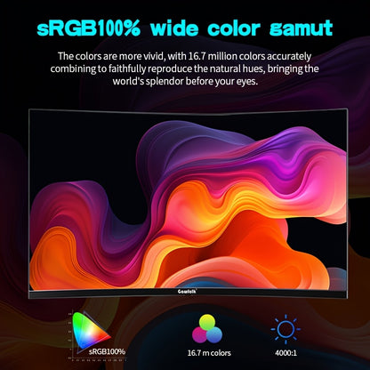Gamingmonitor – Curved Monitor – Gaming Display – PC Monitor – 32 Inch – Full HD 1920x1080 – 165Hz Verversingssnelheid