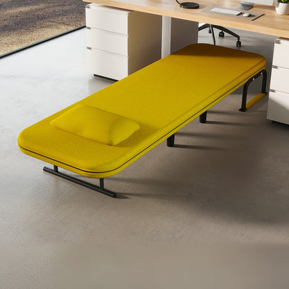 Sofabed – Slaapbank – Bedbank – Logeerbed – Zetelbed – Verstelbare Rugleuning – Memory Foam Kussen – Metaalframe 60x68x85 cm – Gouden Armleuningen