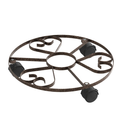 Plantenwagen – Plantenroller – Bloempot trolley – Plantentrolley – Plantenkar – Metaal – Draagvermogen 150 kg – 4 PU-wielen