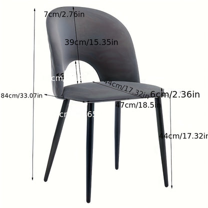 Eetkamerstoel – Stoel – Kuipstoel – Draaistoel – Designstoel – Verstelbare Poten – Metalen Frame – Grijs – Diamantpatroon Rugleuning – Eenvoudig Schoon Te Maken