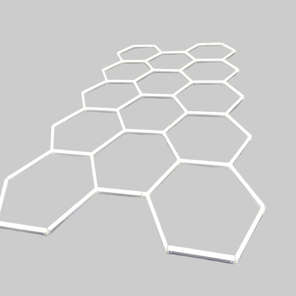 LED Hexagon Lamp – LED Lichtbuis – Garageverlichting – Werkplaatslamp – Industrieel Plafondlamp – Superhelder 6500K – Energiezuinig 85-265V