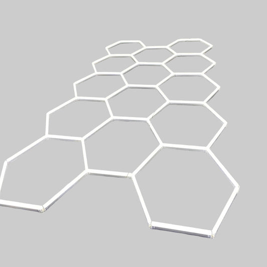 LED Hexagon Lamp – LED Lichtbuis – Garageverlichting – Werkplaatslamp – Industrieel Plafondlamp – Superhelder 6500K – Energiezuinig 85-265V