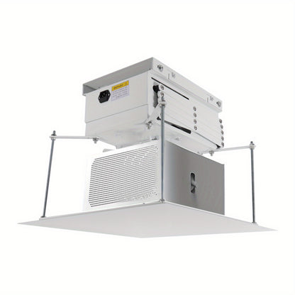 Projectiebeugel – Projectorhouder – Plafondbeugel – Bevestiging Voor Projector – Witte Projectorbeugel – Stevige Houten Constructie – Elektriciteit Niet Nodig