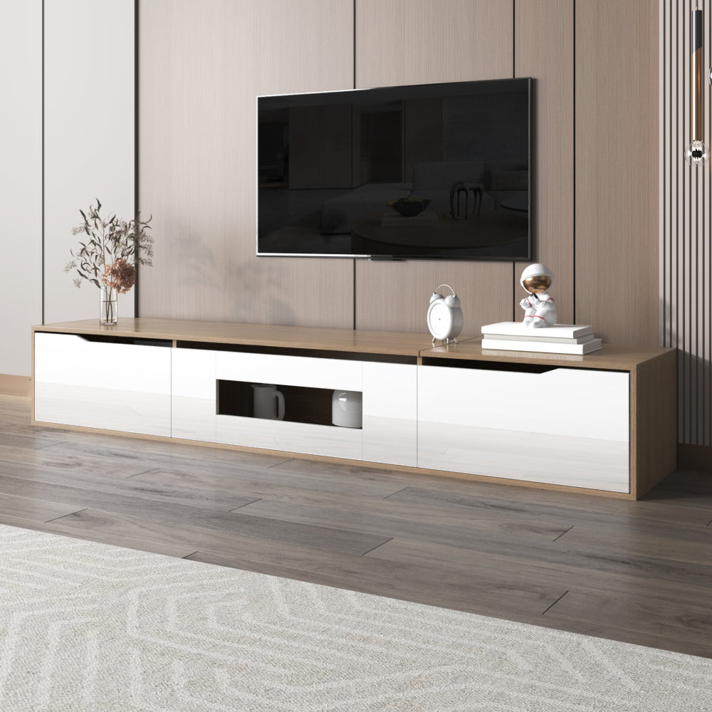 TV Meubel – TV Kast – TV Dressoir – Mediameubel – Tv Stand – Modern Minimalistisch Design – Ruime Opbergruimte – 180x35x30 cm – Onderhoudsvriendelijk Zonder Elektriciteit