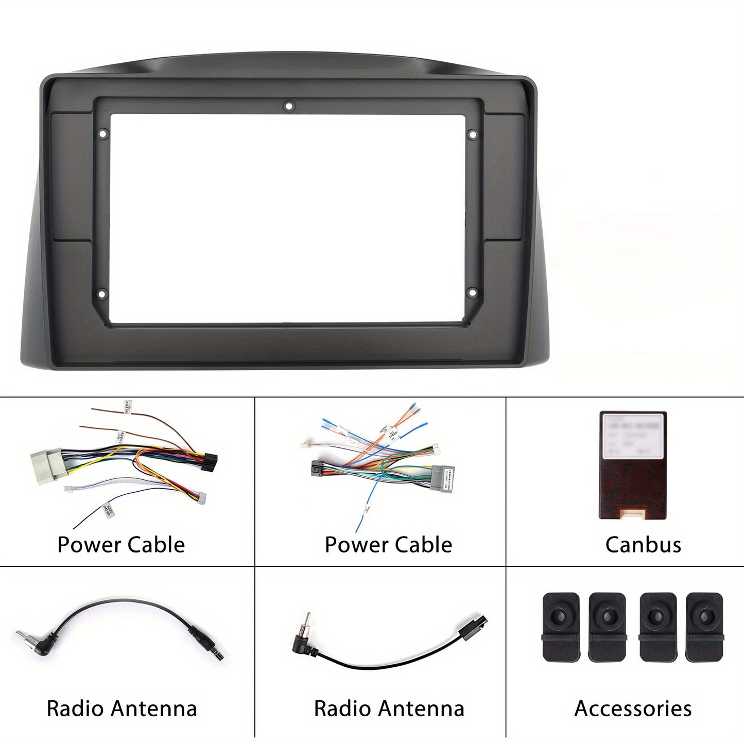 PODOFO 2G + 64G Android 15 Car Radio for Jeep Grand Cherokee 2005-2007 with Wireless Carplay Android Car, Radio 25.4 cm Touchscreen Navigation DSP B/T WiFi FM/RDS Radio, Steering