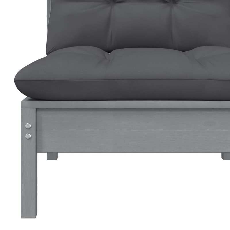 Tuinmeubelset – Buitenmeubelen – Tuinstoelen – Terrasmeubels – Balkonset – Grijs – Duurzaam Weerbestendig Materiaal – Compact En Comfortabel Ontwerp