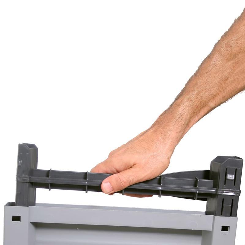 Opbergkast – Plastic Kastje – Buitenopslag – Buitenmeubel – Opbergbak – Weerbestendig Kunststof – Compact 68x39x171,5 cm