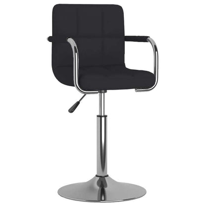 Modern Black Fabric Bar Stool with Backrest - Adjustable Height, Sturdy Hardwood Frame & Easy-Clean Fabric Seat, Counter/Bar Height - Assembly Required for Kitchen, Home Bar, Cafe, Restaurant - Contemporary Modern Design