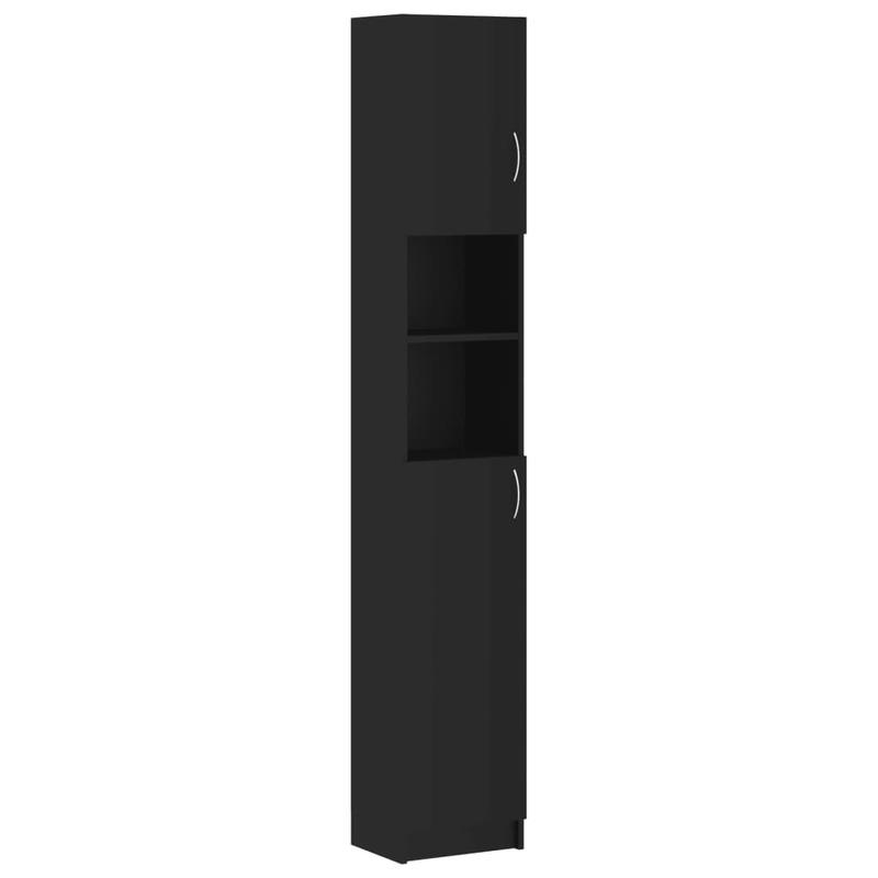 Opbergrek Badkamer – Badkamerkast Organizer – Opbergrek Kast – Badkameropbergsysteem – Badkamer Organizer – Zwart Aluminium – Ruimtebesparend & Duurzaam