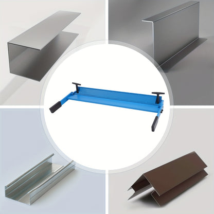 Handmatige Metaalbuigmachine – Metaalbuiger – Plaatbuiger – Buigmachine – Metaalbender – Blauw – Instelbare Buighoek 0-120° – 630 mm Werkbreedte – Q235 Koolstofstaal – Veilig Afgeronde Randen