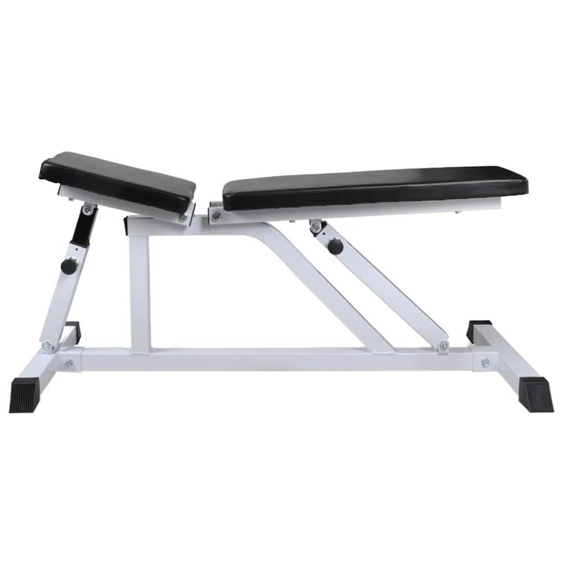 Halterschijfenset – Halterset – Dumbbellset – Gewichtenset – Trainingsset – Compleet 60,5 kg – Verstelbare Trainingsbank – Stevig Stalen Ontwerp