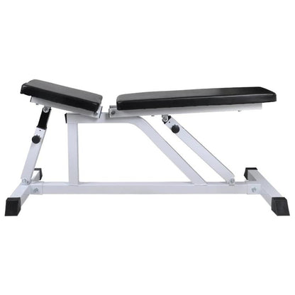 Halterschijfenset – Halterset – Dumbbellset – Gewichtenset – Trainingsset – Compleet 60,5 kg – Verstelbare Trainingsbank – Stevig Stalen Ontwerp