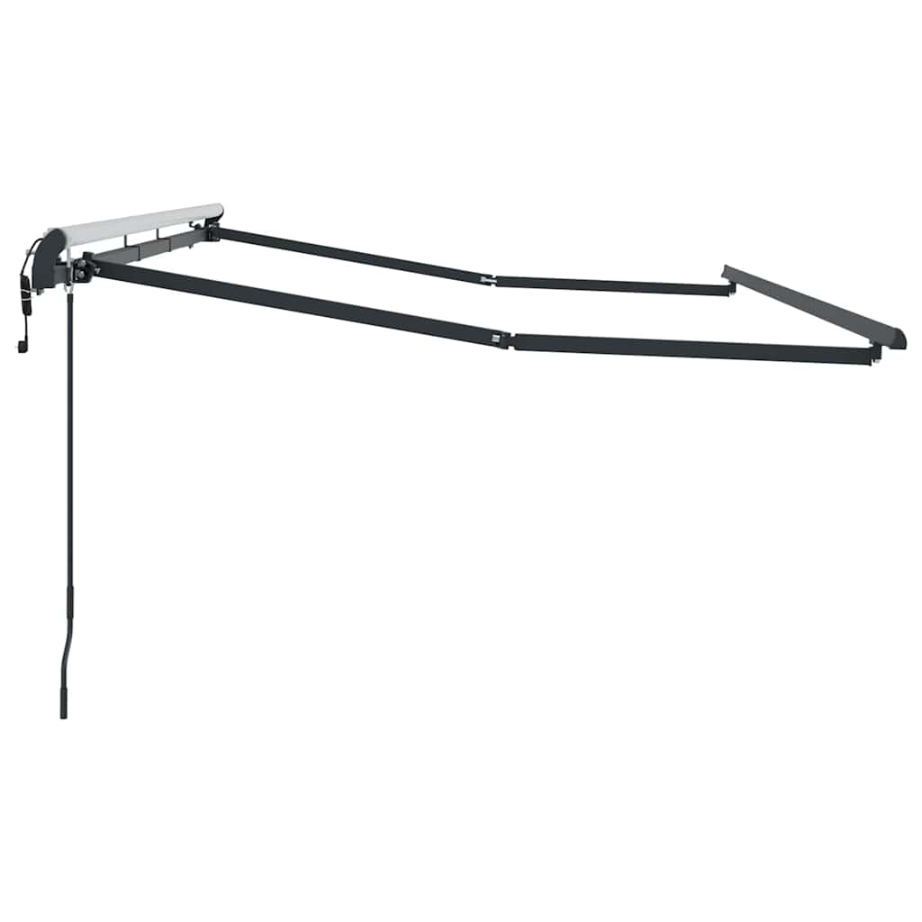 Opvouwbaar Zonnescherm Frame – Zonnescherm Frame – Schaduwdoek Frame – Terras Schaduw – Buiten Zonwering – Duurzaam Metaal – 3,5x2 Meter Antraciet