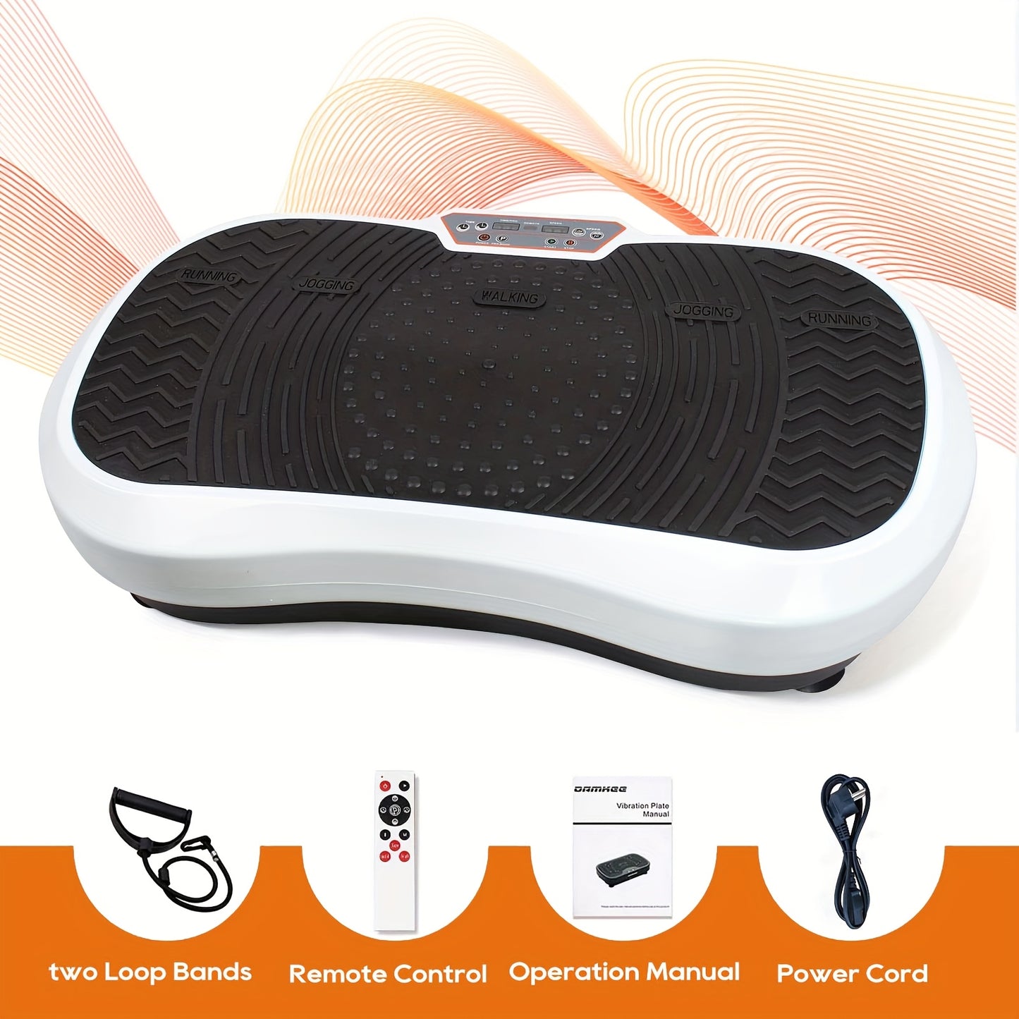 Trilplaat – Vibratieplaat – Powerplate – Vibratietrainer – Fitnessapparaat – 3 Intensiteitsstanden – Maximaal 150 kg Draagvermogen