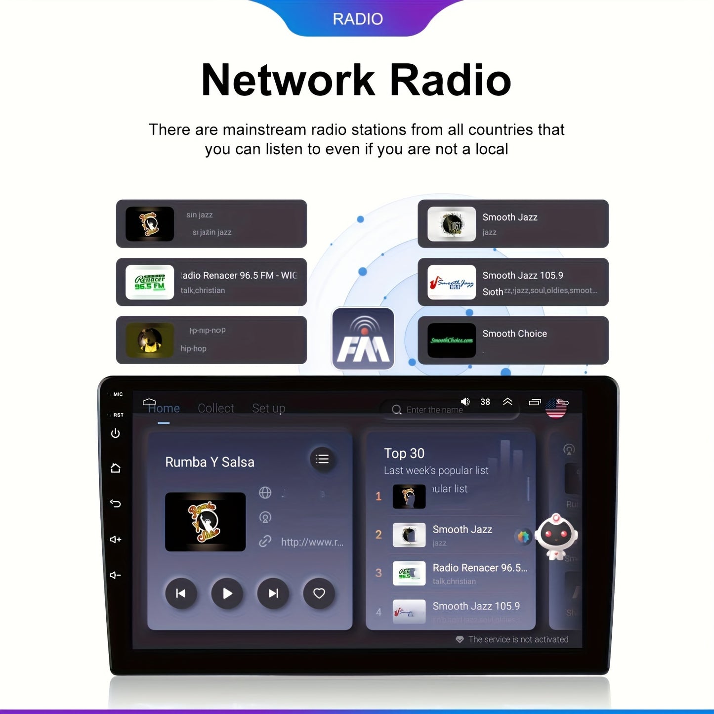 Autoradio – Auto Stereo – Multimedia Speler – Car Player – Navigatiesysteem – 10,1 Inch HD Touchscreen – Android 13 & Draadloos CarPlay
