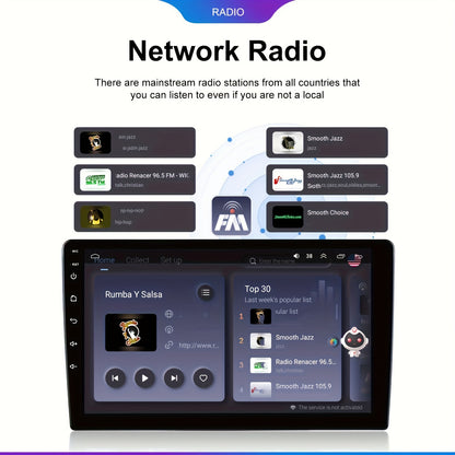 Autoradio – Auto Stereo – Multimedia Speler – Car Player – Navigatiesysteem – 10,1 Inch HD Touchscreen – Android 13 & Draadloos CarPlay